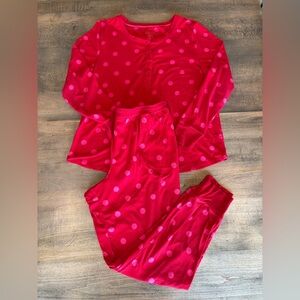 ♠️ Kate Spade Red w pink polka dots - size Large